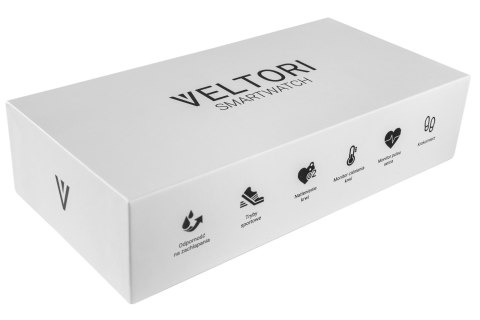 Smartwatch Veltori VT200-1 Czarny Pasek Silikonowy VELTORI