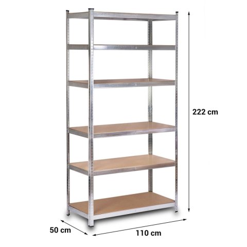 Regał metalowy magazynowy 222 x 110 x 50 cm Humberg HR-815 Humberg