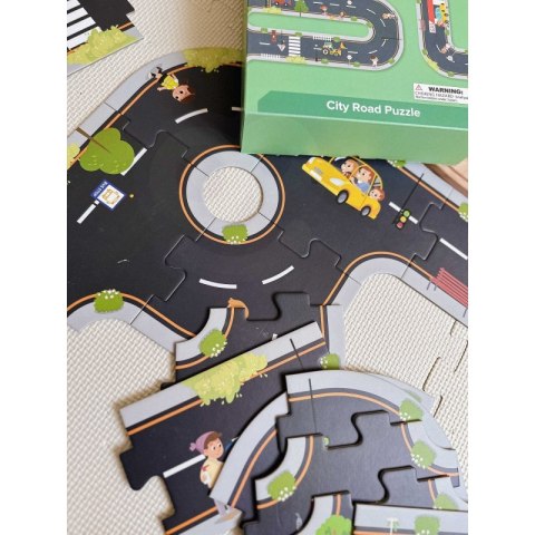 TOOKY TOY Droga Puzzle dla Dzieci Autostrada Makieta 21 el. Certyfikat FSC Tooky Toy