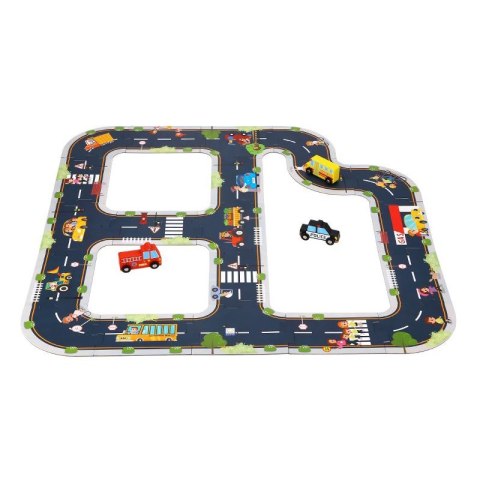 TOOKY TOY Droga Puzzle dla Dzieci Autostrada Makieta 21 el. Certyfikat FSC Tooky Toy