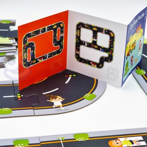 TOOKY TOY Droga Puzzle dla Dzieci Autostrada Makieta 21 el. Certyfikat FSC Tooky Toy