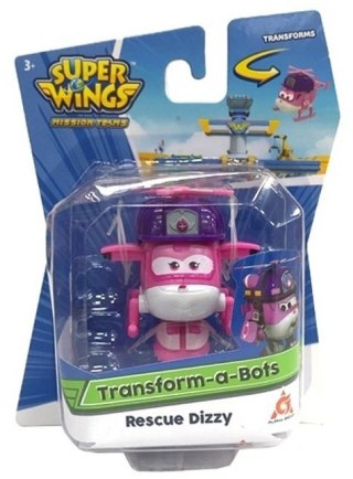 Super Wings robot transform Dizzy Rescue 5cm