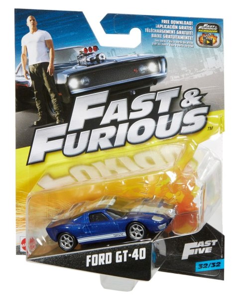 Mattel Fast &amp; Furious Ford GT-40 metal