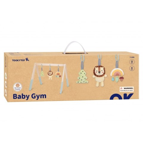 TOOKY TOY Baby Gym Stojak Edukacyjny Gimnastyczny 3 Zawieszki Tooky Toy