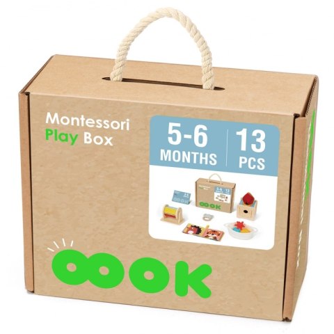 TOOKY TOY Box Pudełko XXL Montessori Edukacyjne 6w1 Sensoryczne5-6 Mies Tooky Toy