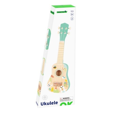 TOOKY TOY Drewniane Ukulele Gitara dla Dzieci 3+ Tooky Toy