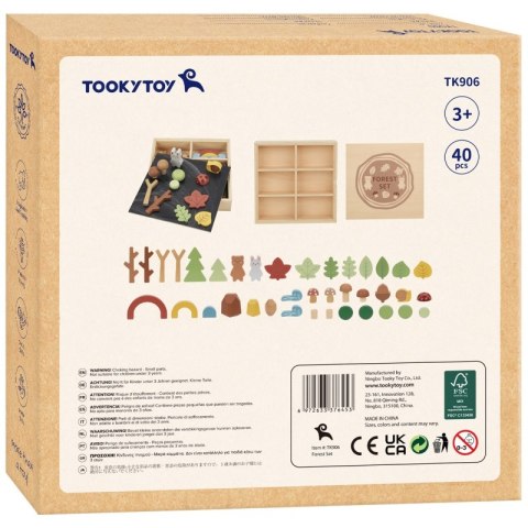 TOOKY TOY Zestaw Leśny Układanka w Stosy Klocki Figurki Tooky Toy