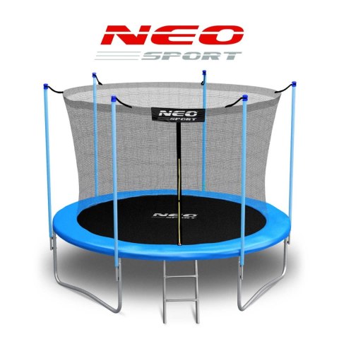 Trampolina ogrodowa 8ft/252cm siatka wewnętrzna i drabinką Neo-Sport