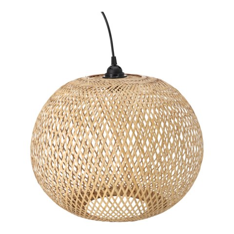 Bambusowa lampa wisząca w kształcie kuli - 40 cm (naturalny kolor)