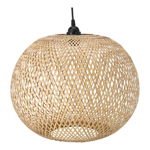 Bambusowa lampa wisząca w kształcie kuli - 40 cm (naturalny kolor)