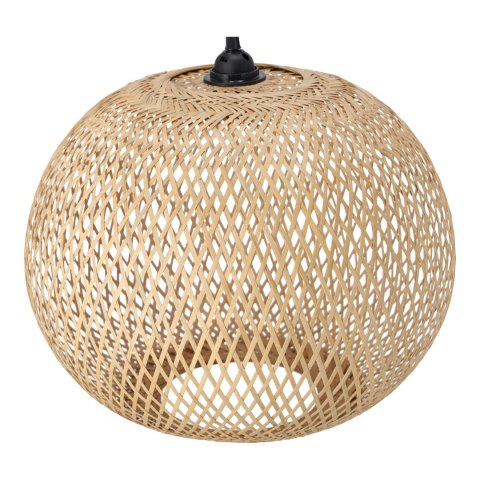 Bambusowa lampa wisząca w kształcie kuli - 40 cm (naturalny kolor)