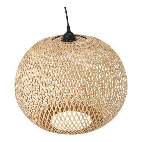 Bambusowa lampa wisząca w kształcie kuli - 40 cm (naturalny kolor)