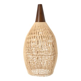 Rustykalna rattanowa lampa wisząca - 25cm (naturalny kolor)