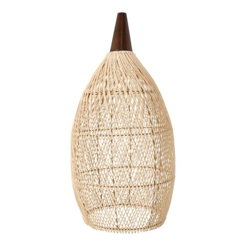 Rustykalna rattanowa lampa wisząca - 35 cm (naturalny kolor)