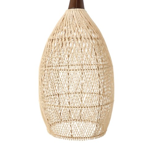 Rustykalna rattanowa lampa wisząca - 35 cm (naturalny kolor)