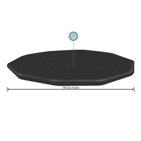 Pokrywa do basenu stelażowego 488 cm Bestway 58249 Bestway