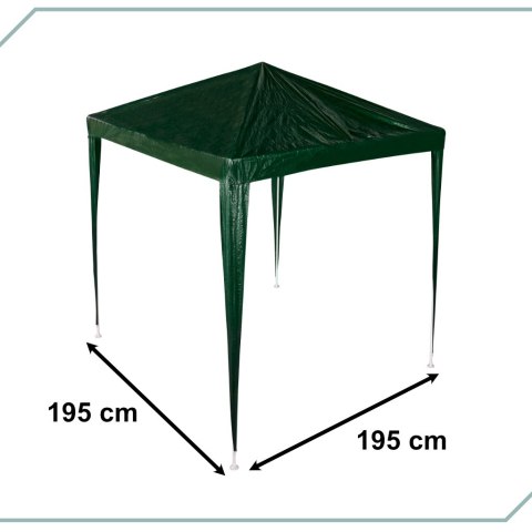 Pawilon ogrodowy namiot imprezowy handlowy altana zielony 1,9 x 1,9 m