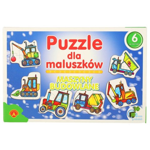 ALEXANDER Puzzle dla maluszków - maszyny budowlane 2+