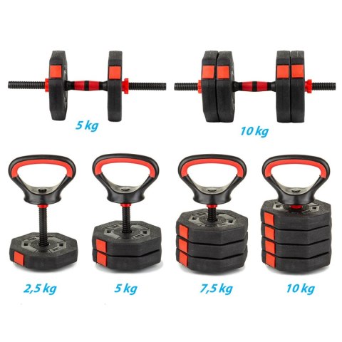 HANTLA KOMPOZYTOWA KETTLEBELL 2W1 10 KG EB FIT EB FIT