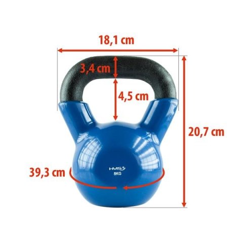 KNV08 KETTLEBELL POKRYTY WINYLEM 8.0 KG HMS HMS