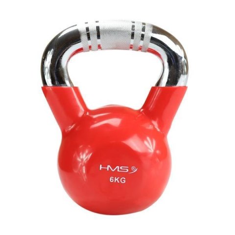 KTC06 RED UCHWYT CHROM RADEŁKOWANY KETTLEBELL ŻELIWNY HMS HMS