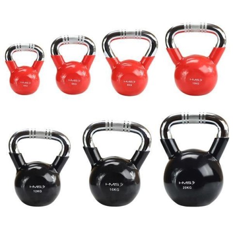 KTC06 RED UCHWYT CHROM RADEŁKOWANY KETTLEBELL ŻELIWNY HMS HMS