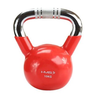 KTC10 RED UCHWYT CHROM RADEŁKOWANY KETTLEBELL ŻELIWNY HMS HMS