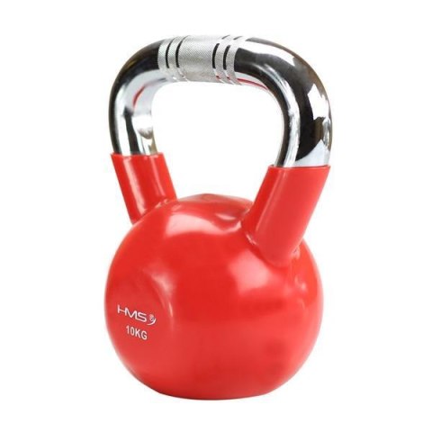 KTC10 RED UCHWYT CHROM RADEŁKOWANY KETTLEBELL ŻELIWNY HMS HMS