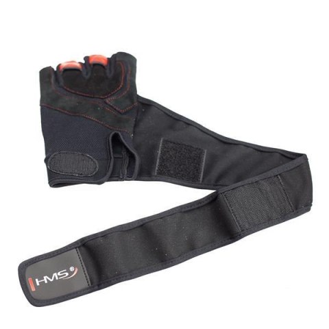 RST01 BLACK/RED ROZM. M RĘKAWICE NA SIŁOWNIĘ HMS HMS