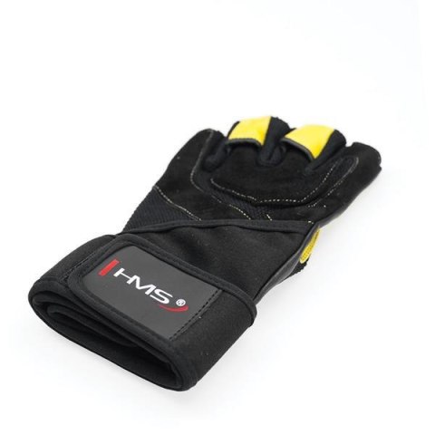 RST01 BLACK/YELLOW ROZM. L RĘKAWICE NA SIŁOWNIĘ HMS HMS