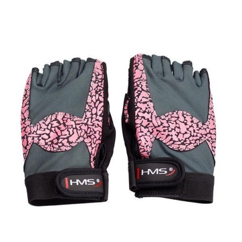 RST03 PINK/GRAY ROZM. S RĘKAWICE NA SIŁOWNIĘ HMS HMS