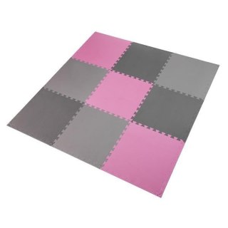 MP10 MATA PUZZLE POD SPRZĘT PINK-GREY 9 ELEMENTÓW 10MM ONE FITNESS