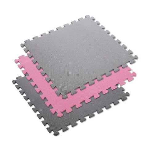 MP10 MATA PUZZLE POD SPRZĘT PINK-GREY 9 ELEMENTÓW 10MM ONE FITNESS