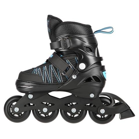 NH11912 A 2w1 BLACK/BLUE ROZM. L(39-42) ŁYŻWOROLKI Z WYM. PŁ. HOKEJOWĄ NILS EXTREME NILS EXTREME