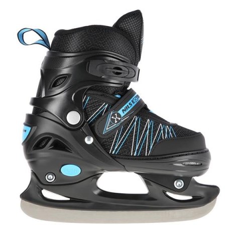 NH11912 A 2w1 BLACK/BLUE ROZM. L(39-42) ŁYŻWOROLKI Z WYM. PŁ. HOKEJOWĄ NILS EXTREME NILS EXTREME