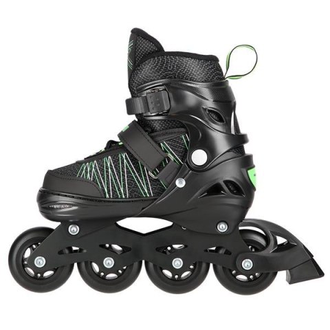 NH11912 A 2w1 BLACK/GREEN ROZM. L(39-42) ŁYŻWOROLKI Z WYM. PŁ. HOKEJOWĄ NILS EXTREME NILS EXTREME