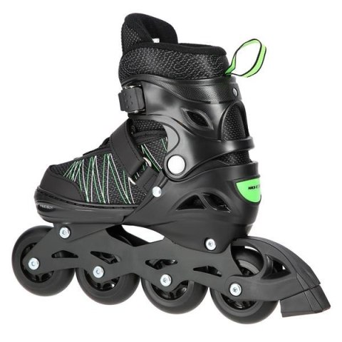 NH11912 A 2w1 BLACK/GREEN ROZM. M(35-38) ŁYŻWOROLKI Z WYM. PŁ. HOKEJOWĄ NILS EXTREME NILS EXTREME