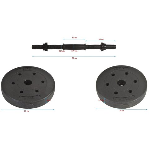 HANTLA KOMPOZYTOWA 16 KG ( 2X8 KG ) EB FIT EB FIT