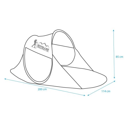 NAMIOT PARAWAN PLAŻOWY SAMOROZKŁADAJĄCY 190X90X86CM ROYOKAMP Royokamp