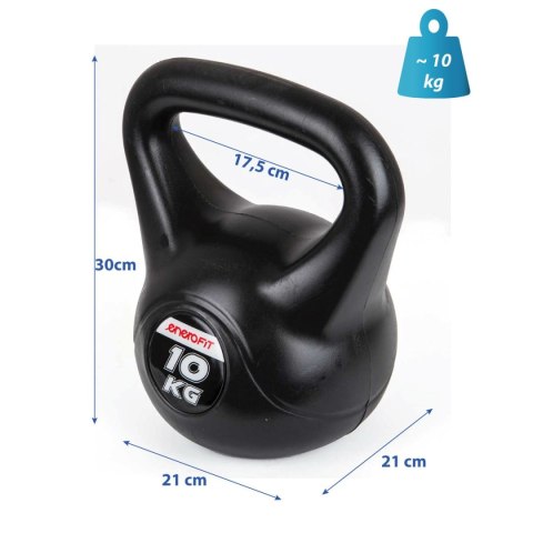 HANTLA KOMPOZYTOWA KETTLEBELL 10 KG ODWAŻNIK ENERO FIT EB FIT