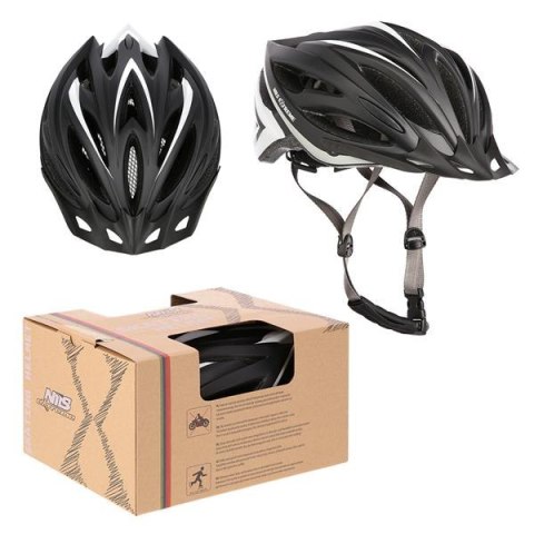 MTW202 CZARNO-BIAŁY ROZM. M (53-58CM) KASK NILS EXTREME NILS EXTREME