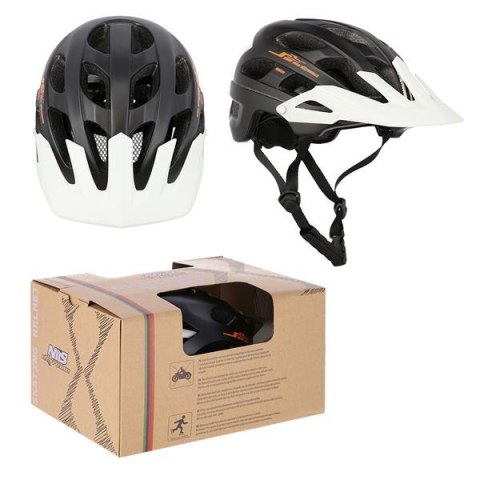 MTW208 CZARNO-BIAŁY ROZM. L (55-61CM) KASK NILS EXTREME NILS EXTREME