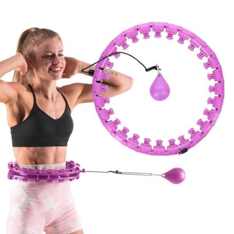 HHW12 PLUS SIZE HULA HOP VIOLET Z WYPUSTKAMI I OBCIĄŻNIKIEM HMS HMS