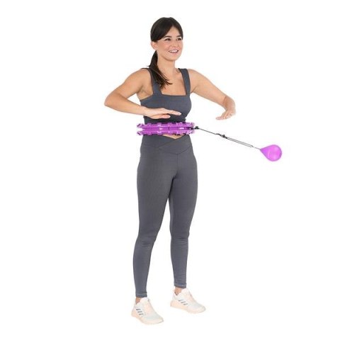 HHW12 PLUS SIZE HULA HOP VIOLET Z WYPUSTKAMI I OBCIĄŻNIKIEM HMS HMS