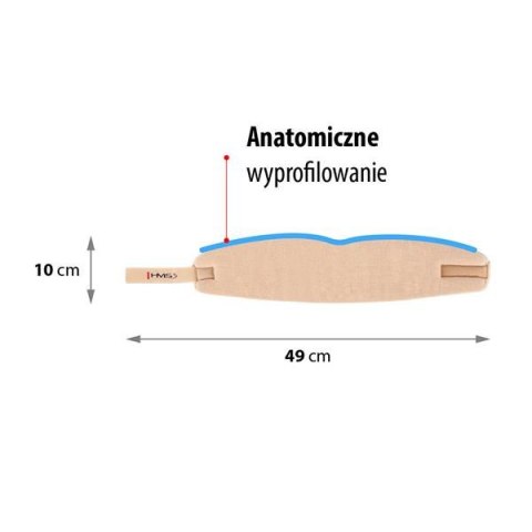 SZ1192 BEŻOWY KOŁNIERZ ORTOPEDYCZNY 49CM HMS HMS