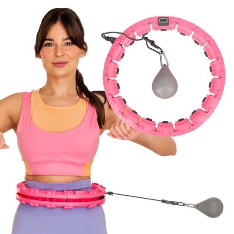 FH03 PINK HULA HOP Z OBCIĄŻNIKIEM I LICZNIKIEM STOCK Inny