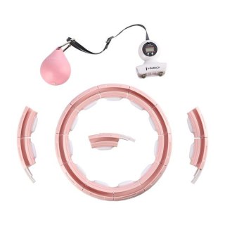 HHM15 HULA HOP PINK Z MAGNESEM I OBCIĄŻNIKIEM + LICZNIK HMS HMS