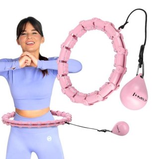 HHW02 HULA HOP LIGHT PINK Z WYPUSTKAMI I OBCIĄŻNIKIEM HMS HMS