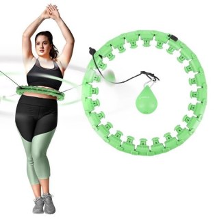 HHW12 PLUS SIZE HULA HOP GREEN Z WYPUSTKAMI I OBCIĄŻNIKIEM HMS HMS