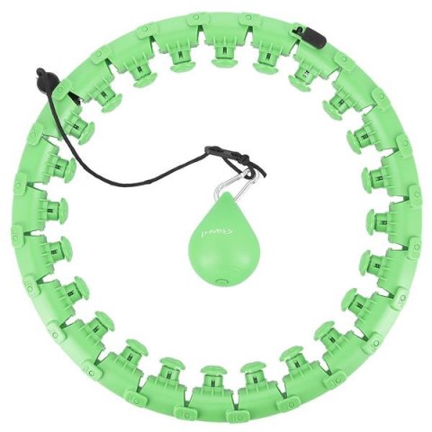 HHW12 PLUS SIZE HULA HOP GREEN Z WYPUSTKAMI I OBCIĄŻNIKIEM HMS HMS